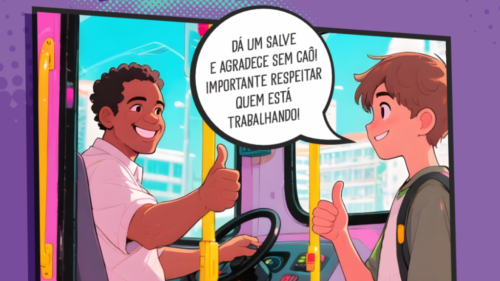 Lançada no final de julho do ano passado, a campanha “Passageiros Cidadãos em Ação” busca incentivar atitudes de respeito, segurança e boa convivência no transporte coletivo.